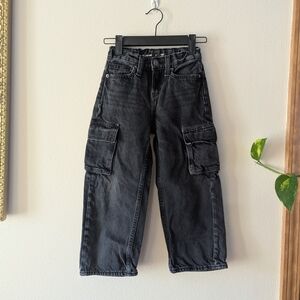 Gray Baggy Cargo Jeans
